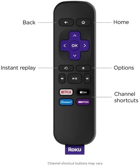 Roku 3920RW-SW Premiere - 4K/HDR Streaming Media Player, Enabled with Premium High Speed HDMI Cable & Simple Remote, Wi-Fi, with HDMI Cable and USB Extension Cord
