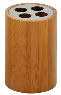 Porte brosse à dents en bambou pour une salle de bain zéro déchet et épurée