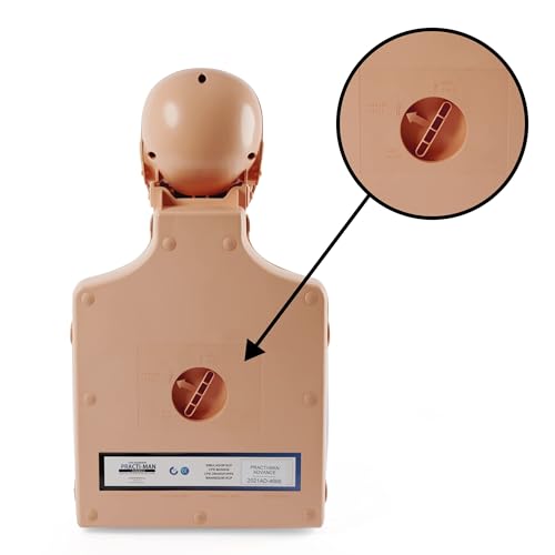 Pulox Reanimationspuppe Practi-Man Advance - Erste Hilfe Trainingspuppe Übungspuppe mit Esmarch Handgriff Funktion