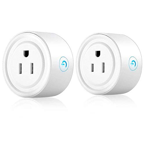 Wifi Smart Plug, Wi-Fi Smart House Devices Light Switch Power Outlet Timer Plug Compatible with Alexa Echo & Google Home Remote Control Through a Smart Phone From Anywhere Anytime ( 2 Pack )