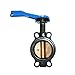 Legend Valve 116-421 Iron Wafer Butterfly Valve, Alum Bronze Disc, Buna Handle, 9"x10.2"x3.7"