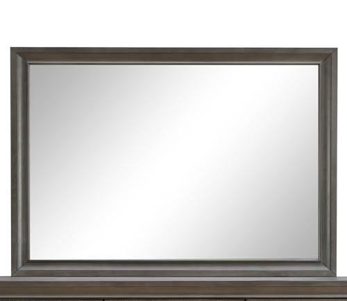 sofutoo Stylish Gray Mirror for Enhancing Space, Design with Clear Reflection, Bedrooms and Hallways, 37 x 46 in