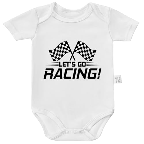 Let's Go Racing Daddy Bodysuit, Baby Pride Outfit, Grandpa Baby Clothes Boys Girls Short Sleeve Jumpsuit Clothing