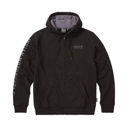 Indian Motorcycle Men's Embroidered Hoodie, Black