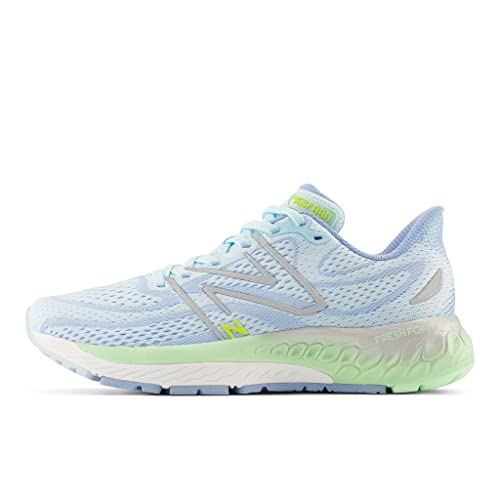 New Balance Fresh Foam X 880v13 feminino, Aura azul/verde, 6