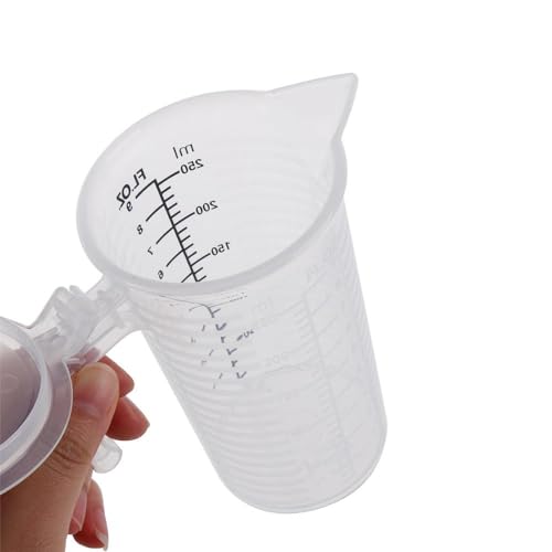 Vaso medidor plástico 250 ml con tapa miniatura 3