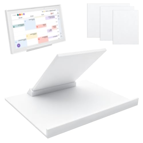 Desktop Stand for Skylight Calendar, Detachable Digital Calendar Holder for Max 27 & 15 Inch, Stable Base, Tool-Free Installation Compatible with Skylight Calendar