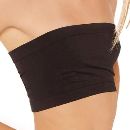 3Pack Girls Strapless Bandeau Bra，Seamless Girls Training Bras for Teens，Sports Tube Top Bra2