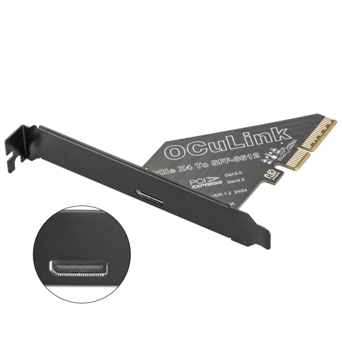 Image of PCIe 4.0 x4 64Gbps Compatible with OCuLink SFF-8612 SFF-8611 External GPU eGPU Riser Card for Mini PC