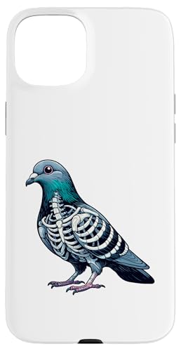 iPhone 15 Plus X-ray Pigeon Body Anatomy Radiography Skeleton Case