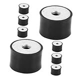 PRETYZOOM 8Pcs Shock Damping Pads for Compressors and Machinery Vibration Feet Noise Reducers for Industrial and Household Use