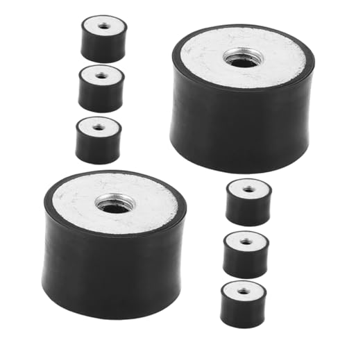 PRETYZOOM 8Pcs Shock Damping Pads for Compressors and Machinery Vibration Feet Noise Reducers for Industrial and Household Use