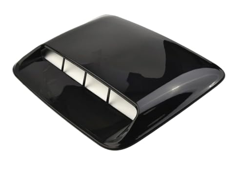 Universal Fit Car Hood Scoop Cover， Gloss Black Plastic Decorative Trim 1 Piece