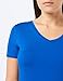 Amazon Essentials Women's Relaxed-Fit Short-Sleeve V-Neck Tunic (Available in Plus Size), Cobalt Blue, Small