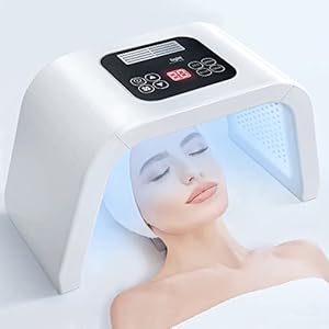 FXXXCUWUU Led-Light-Therapy, Red Light Therapy for Face 7 in 1 Colors LED Facial Skin Care Tool Facial Neck Body Hand Skincare Mask