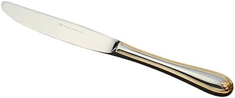 Arasawa Seisakusho 43812 Alphact Duchess Dessert Knife, Medium Handle and Saw Blade, 18-8 Stainless Steel