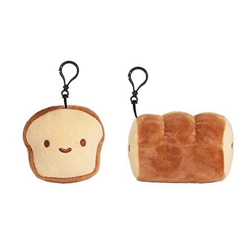 Cotton Food 4″ Unsliced Bread 2 Faces Plush Key Chain Accessory Cotton Food 4″ Unsliced Bread 2 Faces Plush Key Chain Accessory