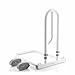 InnovaGoods - Ergonomischer Bettgriff, Höhenverstellbar 45-55cm, 2 Verstellbare Haltegurte, Tragbar und Einfache Montage, Stabil und Sicher, Weiß, Polypropylen