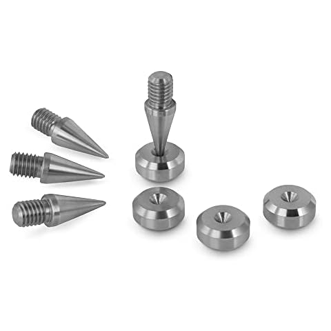 Conjunto de Cuatro Puntas de Desacople de Altavoces Precisiongeek M8 INOX Cover