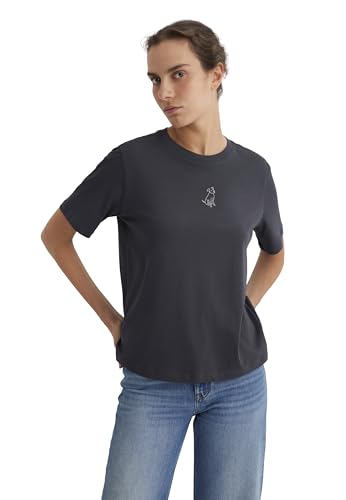 Mavi Mujeres Dog Printed Tshirt T-Shirt, Phantom, M