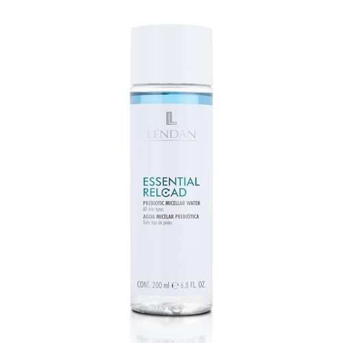LENDAN - Micellar Water - Essential Reload Prebiotic - 200 ml - for All Skin Types - Alcohol and Paraben-Free Makeup Remover - Gentle Cleansing - with Prebiotic Ingredients