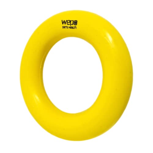 WEPO Hundespielzeug Ring Ø 9cm Gelb - interaktives Hundespielzeug