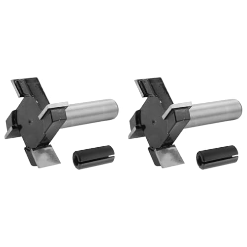 Eoslcusmvl 2X VáStago de Broca de Fresado de Superficie CNC, Broca de Fresado de Aplanamiento, Fresa de Cepillado de Carburo, Herramienta de Carpintería de Cepillado de Fresado