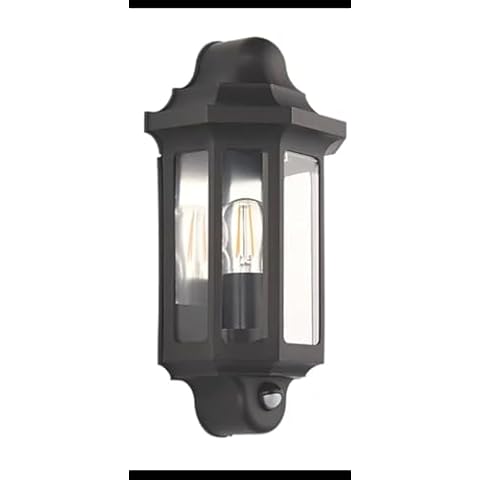 Kraftz Outdoor Half Lantern Wall Light with PIR Cover