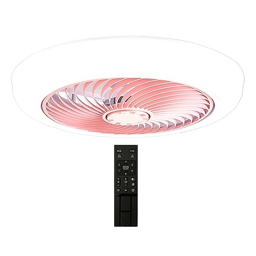 MYADDICTION Ceiling Fan with Light Dimming Ceiling Lights for Kitchen Bathroom Cloakroom Pink MYADDICTION Ceiling Fan with Light Dimming Ceiling Lights for Kitchen Bathroom Cloakroom Pink
