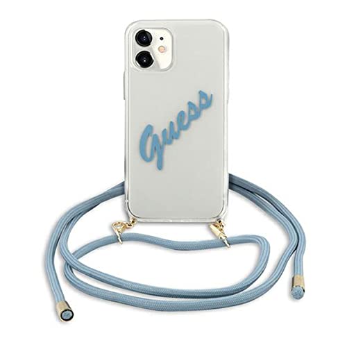 GUESS hardcase Script Vintage 83446 Coque pour GUHCP12SCRTVSBL iPhone 12 Mini 5,4" Bleu