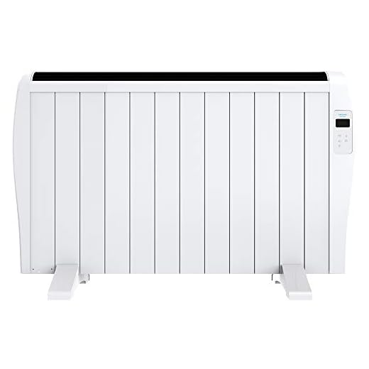 Cecotec Radiador Eléctrico Bajo Consumo Ready Warm 2500 Thermal Connected. 12 Elementos, 2000 W, De pared o pie, Temporizador, Mando a Distancia, Pantalla LCD, Control Wifi