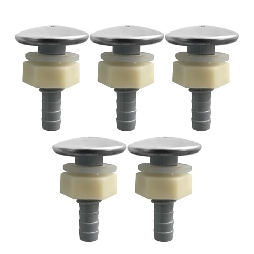 Luftdüsen-Set aus Edelstahl / ABS für Spa-Blower – 36 mm Länge, 9 mm Durchmesser der Schrauben – vollständige Installation mit Dichtung und Mutter (5 Stück) Luftdüsen-Set aus Edelstahl / ABS für Spa-Blower – 36 mm Länge, 9 mm Durchmesser der Schrauben – vollständige Installation mit Dichtung und Mutter (5 Stück)