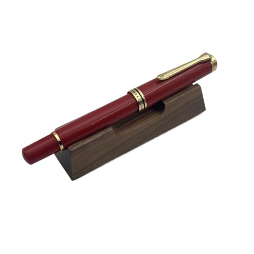 Stylo plume à piston en acrylique avec une plume fine Schmidt M de 0,7 mm et clip doré