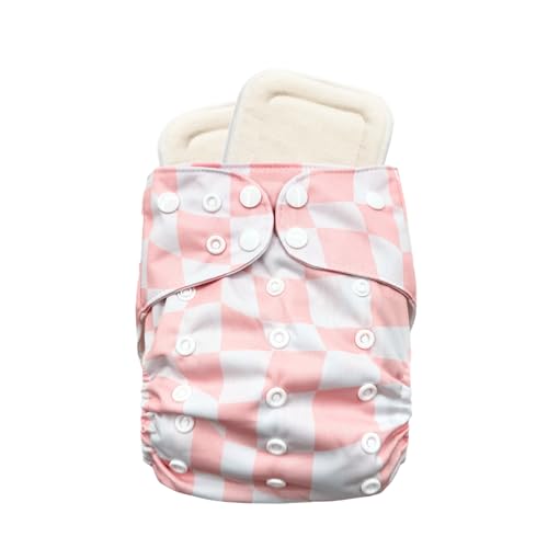 Babies Beginning Sprout Pocket Cloth Diaper – Adjustable & Reusable Cloth Diaper with 1 Insert – Soft, Washable, Leakproof (Pink Drift)