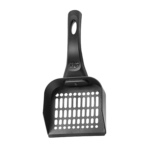 OUNONA 猫砂シャベル ふるいにかけている 流せる 傷 スクーパー 猫引っ掻き 猫砂が固まっている ゴミ 役職 自動 保有者 ひっかき 猫の車輪 ごみふるい ペット ステンレス鋼 Black