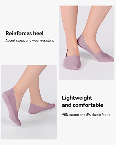 Hasmes 8 Pairs Women No Show Socks Girls Low Cut Liner Non Slip Invisible Sock Cool Comfort Breathable 8-11 #TOP1