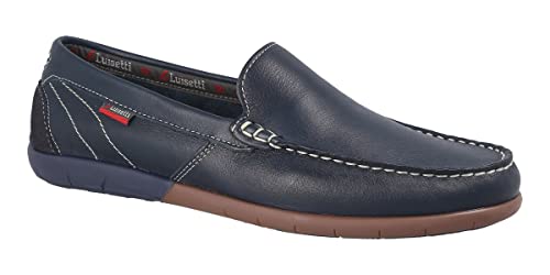 Confortable mocasín, cosido a mano de forma artesanal. Confeccionado en autentica piel de vacuno LUISETTI ZAPATO RAWAR 29300NA TALLA 43 COLOR MARINO