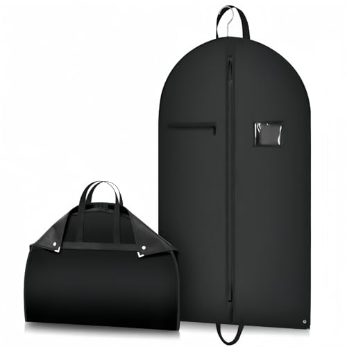 MHwan Portatrajes, 100 x 60 cm, Robusta, a Prueba de Polvo, Impermeable, Resistente a la Humedad, sin Olores, Resistente al Desgaste Funda Traje Hombre, Adecuada para Trajes, Chaquetas, Viaje