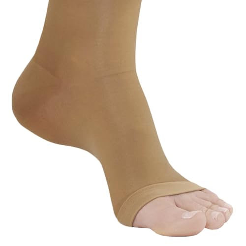 Ames Walker AW Style 268 Signature Sheers 20-30 mmHg Firm Compression Open Toe Pantyhose Silky Nude Small2