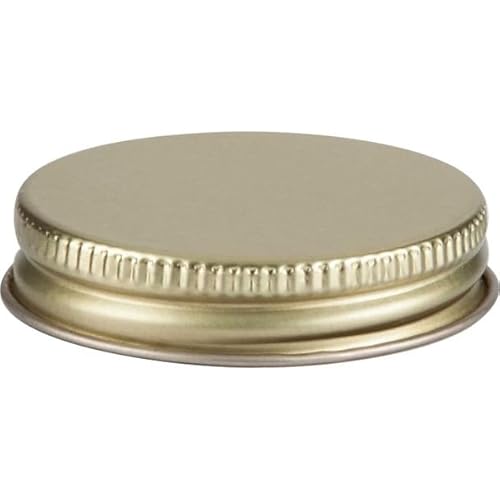 Nakpunar 12 pcs Gold Miniature Mason Jar Lids - For 4 oz Miniature Ball Mason Jars