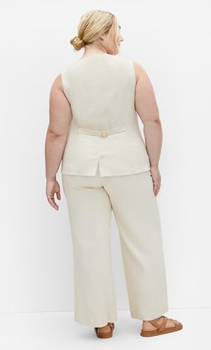 City Chic Women's Plus Size Vest - Vivien Linen3
