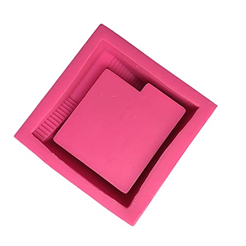 Silicone Flower Pot Mold,Concrete Mold Succulent Flower Pot Vase Mould Clay Cement Silicone Molds,Square Craft Handmade Home Graden Decor #TOP4