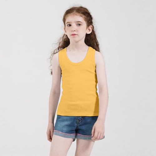 Image of Phedrew 6 Pcs Kids Soft Undershirt Tank Tops Cotton Undershirt Sleeveless Shirts for Girls Boys Unisex