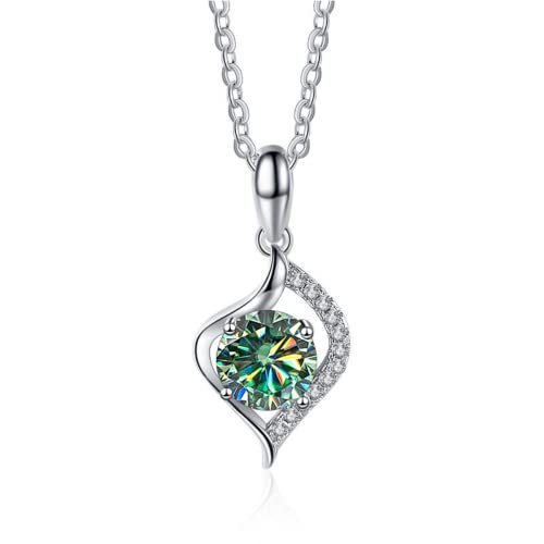Collier moissanite 1ct idéal pour illuminer vos tenues chic