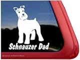 Schnauzer Dad Dog Vinyl Window Decal Sticker