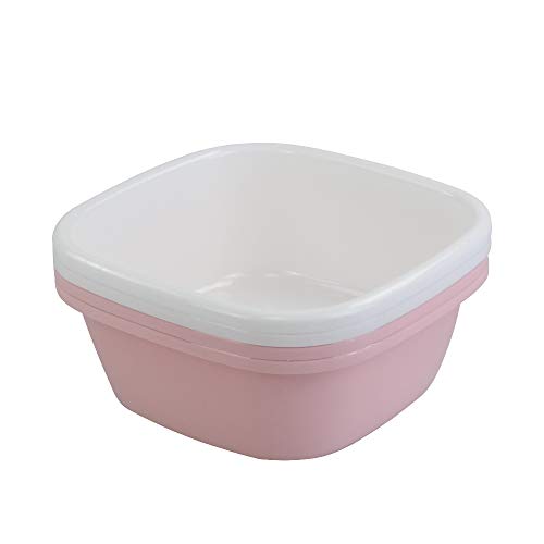 Minekkyes Lavabo Cuadrado de PláStico, BarreñOs PequeñOs, 4-Pack BarreñOs Cover