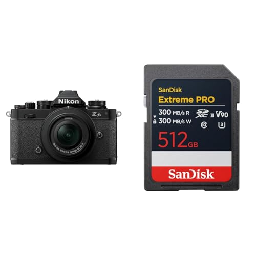 Nikon ミラーレス一眼 Z fc ブラック 16-50 VR レンズキット + 【 サンディスク 正規品 】 SDカード 512GB SDXC Class10 UHS-II V90 読取最大300MB/s SanDisk Extreme PRO SDSDXDM-512G-GHJIN 新パッケージ（Amazon）
