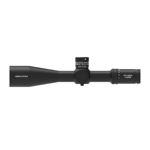 Arken Optics EP5 Gen 2 7-35x56 FFP Long Range Precision Rifle Scope with Illuminated VPR MOA Reticle, Zero Stop and 34mm Tube