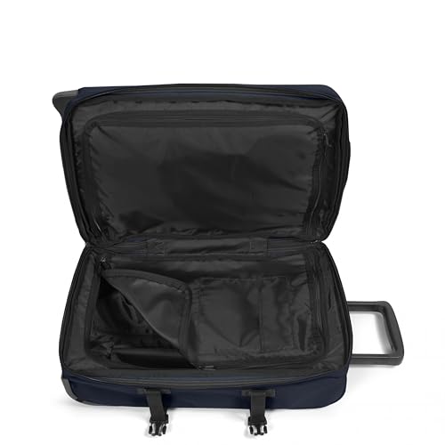 Image of EASTPAK Tranverz S - 42L Small Soft Sided Cabin Sized Luggage, Dual Compartments, TSA Lock, Compression Straps & Smooth Inline Wheels, Ultra Marine