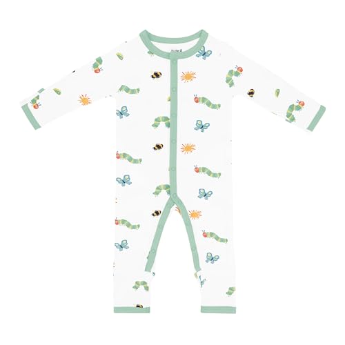 Image of KYTE BABY Unisex Soft Romper with Snap Closure, 97% Rayon made from Bamboo, 3% Spandex,